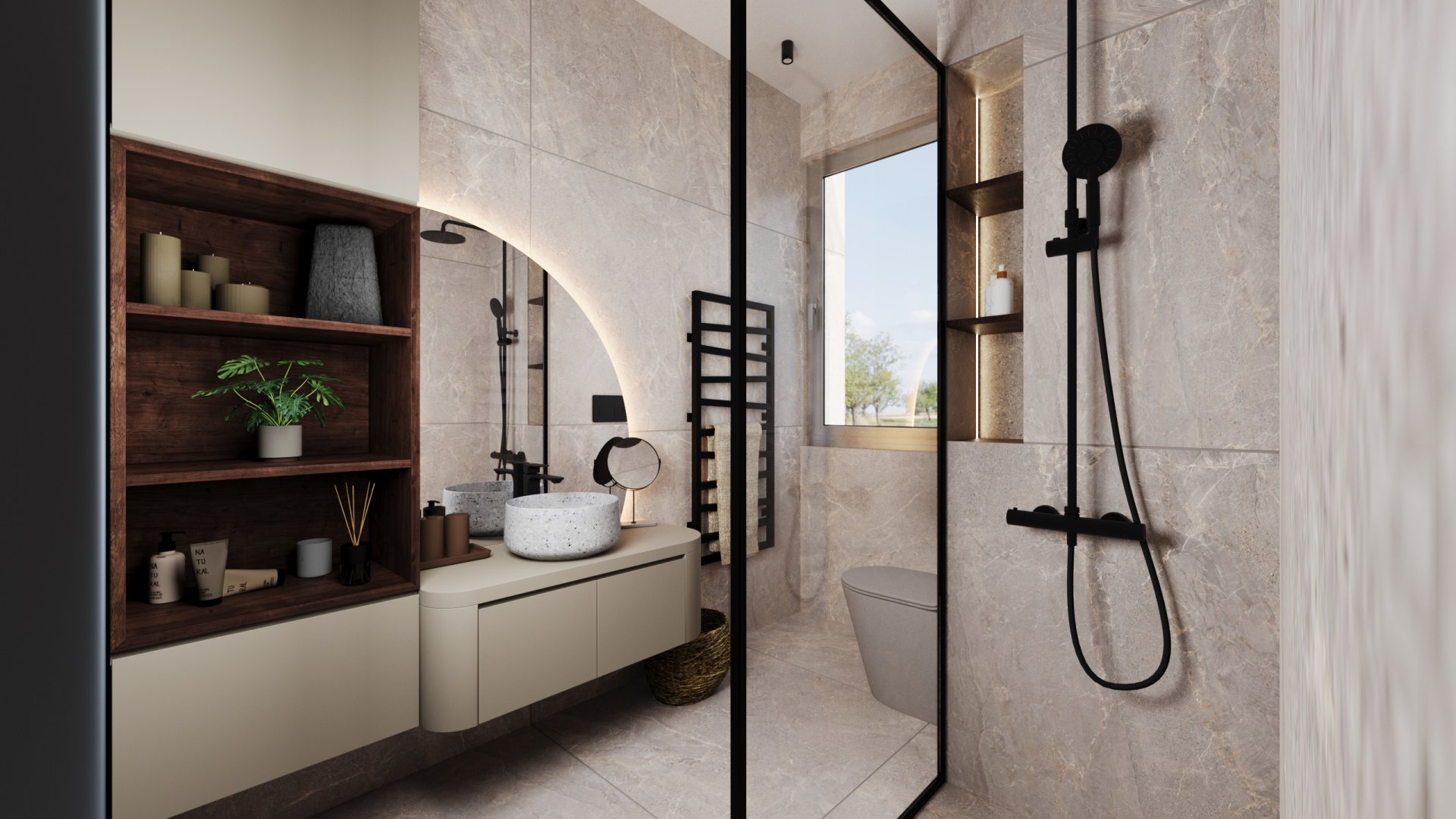 BF Luxury Resort belsőépítészeti látványtervek