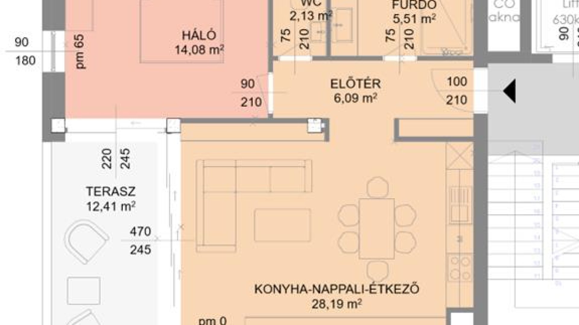 C épület Fsz. 1/1-es lakás