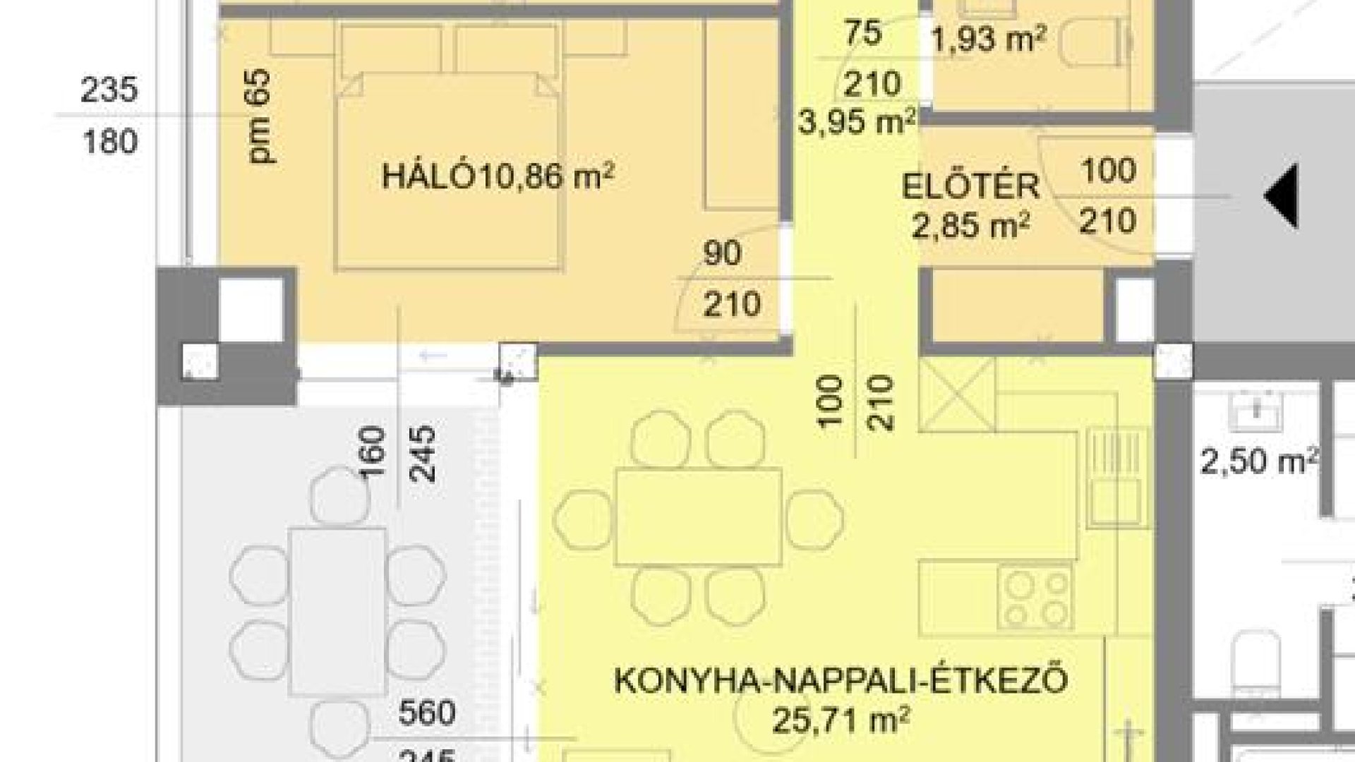 C épület Fsz. 1/2-es lakás